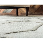 Rug Unique Loom Outdoor Modern Ivory Rectangular 7' 0 x 10' 0