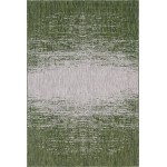 Rug Unique Loom Outdoor Modern Green Rectangular 6' 0 x 9' 0