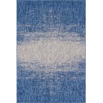 Rug Unique Loom Outdoor Modern Blue Rectangular 6' 0 x 9' 0