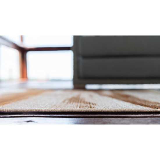 Rug Unique Loom Outdoor Modern Beige Rectangular 5' 3 x 8' 0