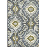 Rug Unique Loom Outdoor Modern Blue Rectangular 5' 3 x 8' 0