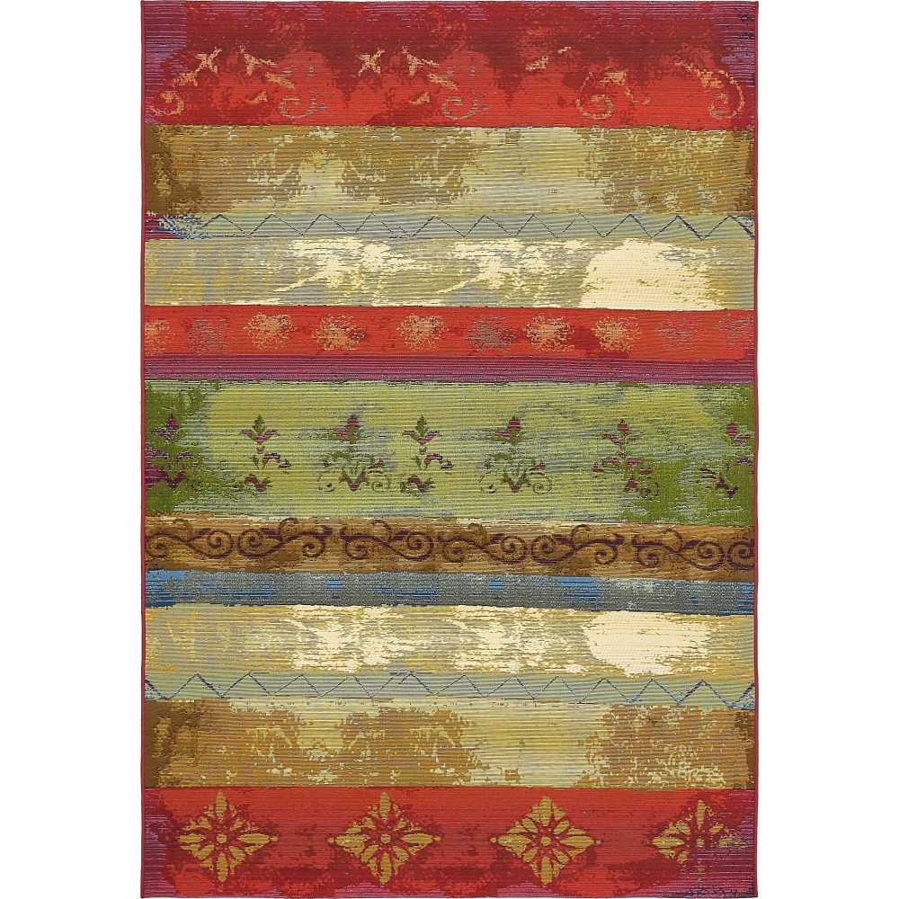 Rug Unique Loom Outdoor Modern Multi Rectangular 5' 3 x 8' 0 Rug Unique Loom Outdoor Modern Multi Rectangular 5' 3 x 8' 0