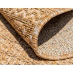 Rug Unique Loom Outdoor Modern Light Brown Rectangular 5' 3 x 8' 0