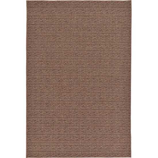 Rug Unique Loom Outdoor Modern Brown Rectangular 5' 3 x 8' 0