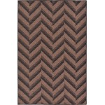 Rug Unique Loom Outdoor Modern Brown Rectangular 5' 3 x 8' 0