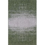 Rug Unique Loom Outdoor Modern Green Rectangular 5' 0 x 8' 0