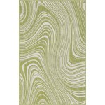 Rug Unique Loom Outdoor Modern Green Rectangular 5' 0 x 8' 0