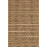 Rug Unique Loom Outdoor Modern Light Brown Rectangular 5' 0 x 8' 0