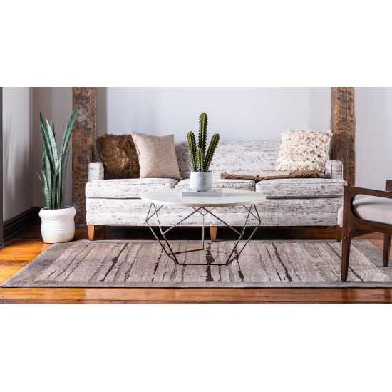 Rug Unique Loom Outdoor Modern Brown Rectangular 5' 0 x 8' 0