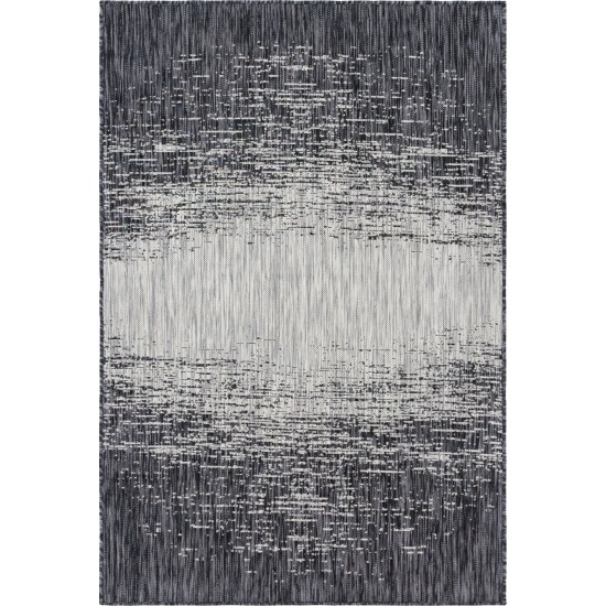 Rug Unique Loom Outdoor Modern Gray Rectangular 4' 0 x 6' 0