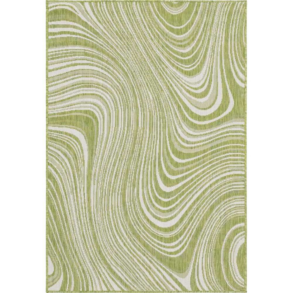 Rug Unique Loom Outdoor Modern Green Rectangular 4' 0 x 6' 0 Rug Unique Loom Outdoor Modern Green Rectangular 4' 0 x 6' 0