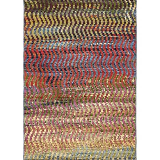 Rug Unique Loom Outdoor Modern Multi Rectangular 4' 0 x 6' 0