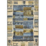 Rug Unique Loom Outdoor Modern Blue Rectangular 4' 0 x 6' 0