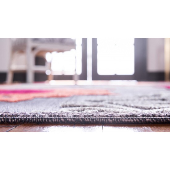 Rug Unique Loom Outdoor Modern Brown Rectangular 4' 0 x 6' 0