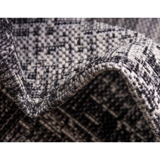 Rug Unique Loom Outdoor Modern Gray Rectangular 3' 3 x 5' 3