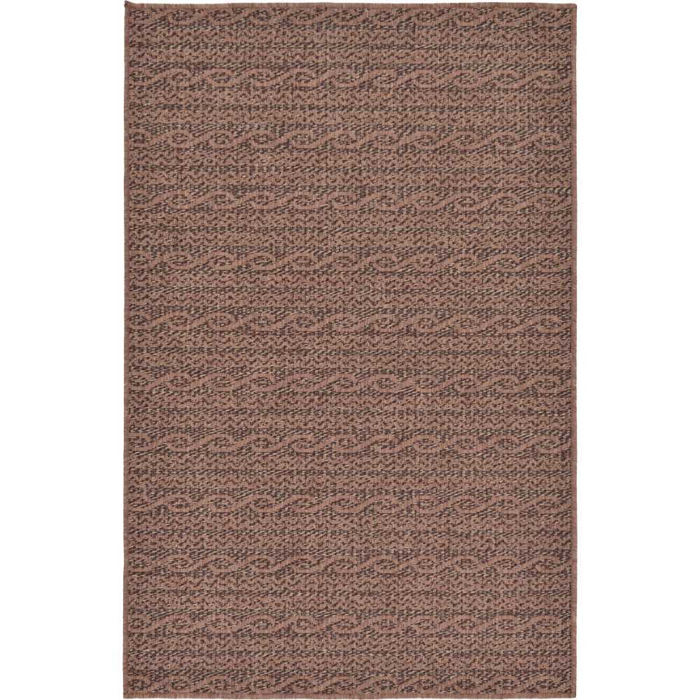 Rug Unique Loom Outdoor Modern Brown Rectangular 3' 3 x 5' 0 Rug Unique Loom Outdoor Modern Brown Rectangular 3' 3 x 5' 0