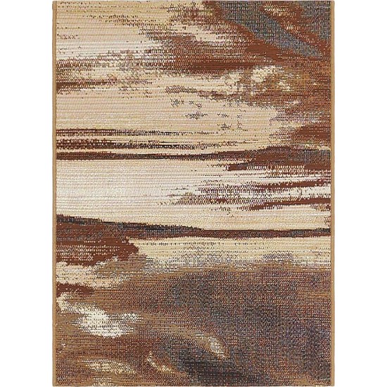 Rug Unique Loom Outdoor Modern Beige Rectangular 2' 2 x 3' 0