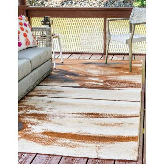 Rug Unique Loom Outdoor Modern Beige Rectangular 2' 2 x 3' 0