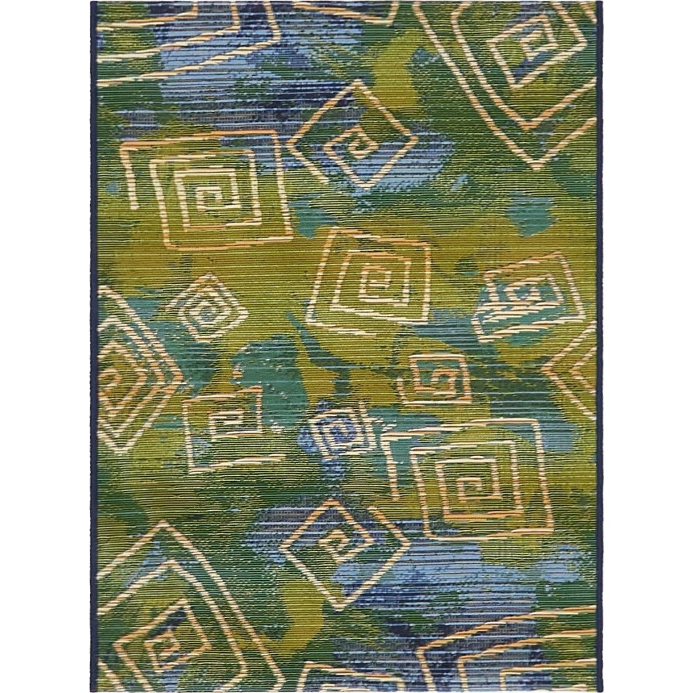 Rug Unique Loom Outdoor Modern Navy Blue Rectangular 2' 2 x 3' 0 Rug Unique Loom Outdoor Modern Navy Blue Rectangular 2' 2 x 3' 0