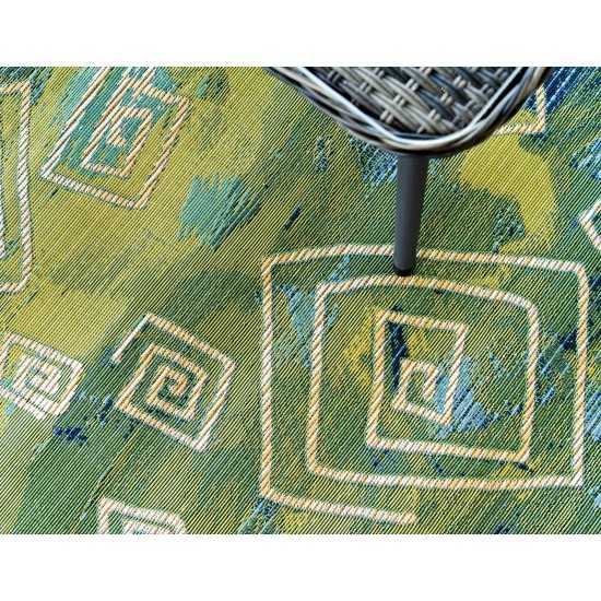 Rug Unique Loom Outdoor Modern Navy Blue Rectangular 2' 2 x 3' 0