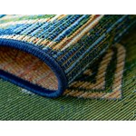 Rug Unique Loom Outdoor Modern Navy Blue Rectangular 2' 2 x 3' 0