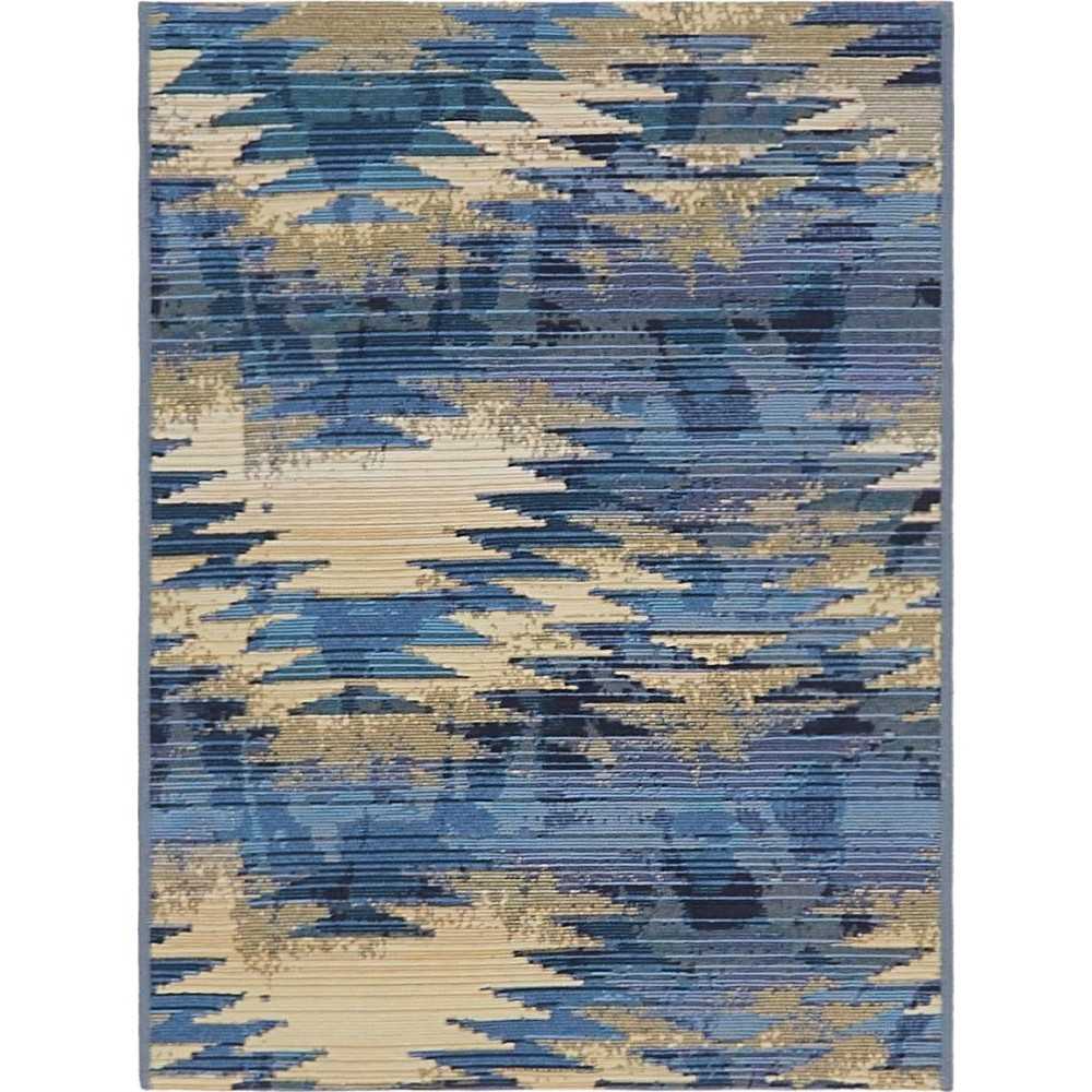 Rug Unique Loom Outdoor Modern Blue Rectangular 2' 2 x 3' 0 Rug Unique Loom Outdoor Modern Blue Rectangular 2' 2 x 3' 0