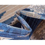 Rug Unique Loom Outdoor Modern Blue Rectangular 2' 2 x 3' 0