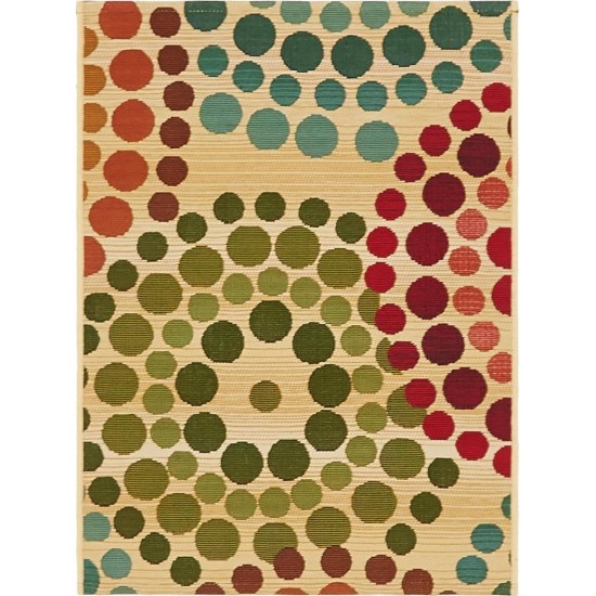 Rug Unique Loom Outdoor Modern Beige Rectangular 2' 2 x 3' 0