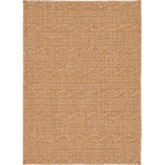 Rug Unique Loom Outdoor Modern Light Brown Rectangular 2' 2 x 3' 0