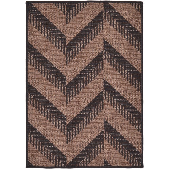 Rug Unique Loom Outdoor Modern Brown Rectangular 2' 2 x 3' 0