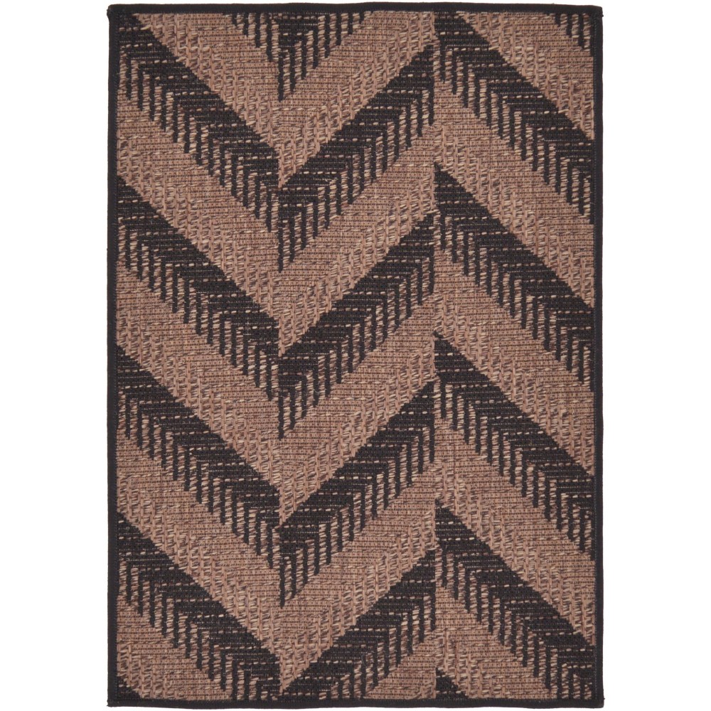 Rug Unique Loom Outdoor Modern Brown Rectangular 2' 2 x 3' 0