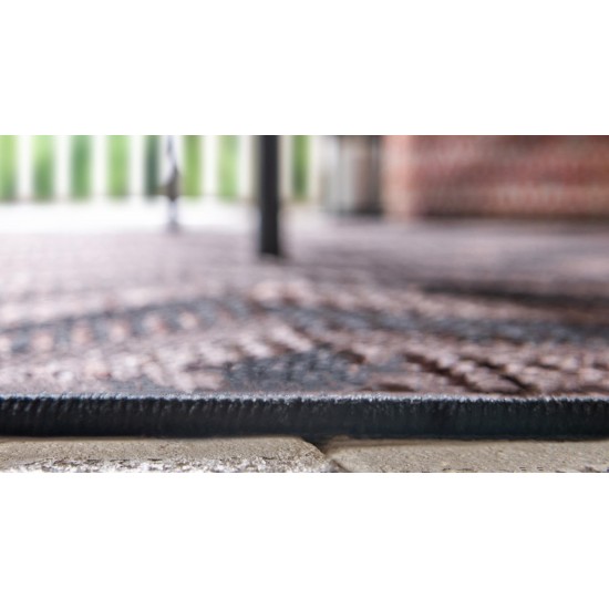 Rug Unique Loom Outdoor Modern Brown Rectangular 2' 2 x 3' 0