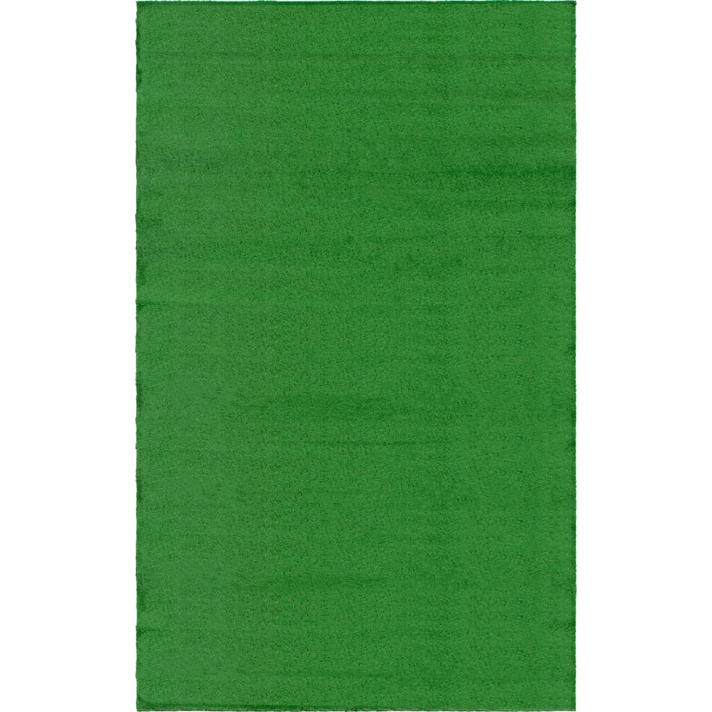 Rug Unique Loom Outdoor Grass Green Rectangular 5' 0 x 8' 0