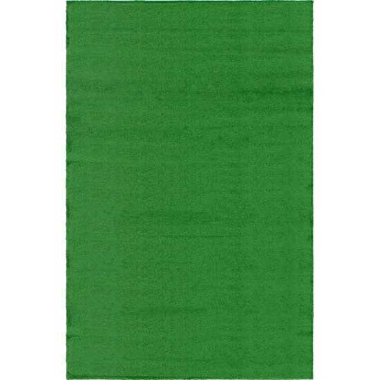 Rug Unique Loom Outdoor Grass Green Rectangular 4' 0 x 6' 0