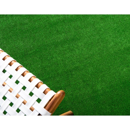 Rug Unique Loom Outdoor Grass Green Rectangular 4' 0 x 6' 0