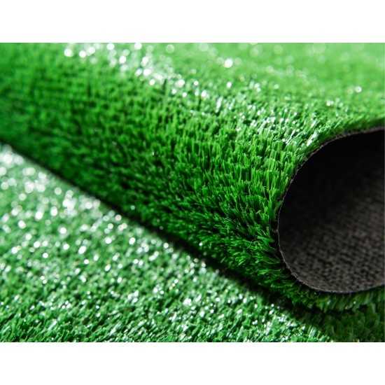 Rug Unique Loom Outdoor Grass Green Rectangular 4' 0 x 6' 0
