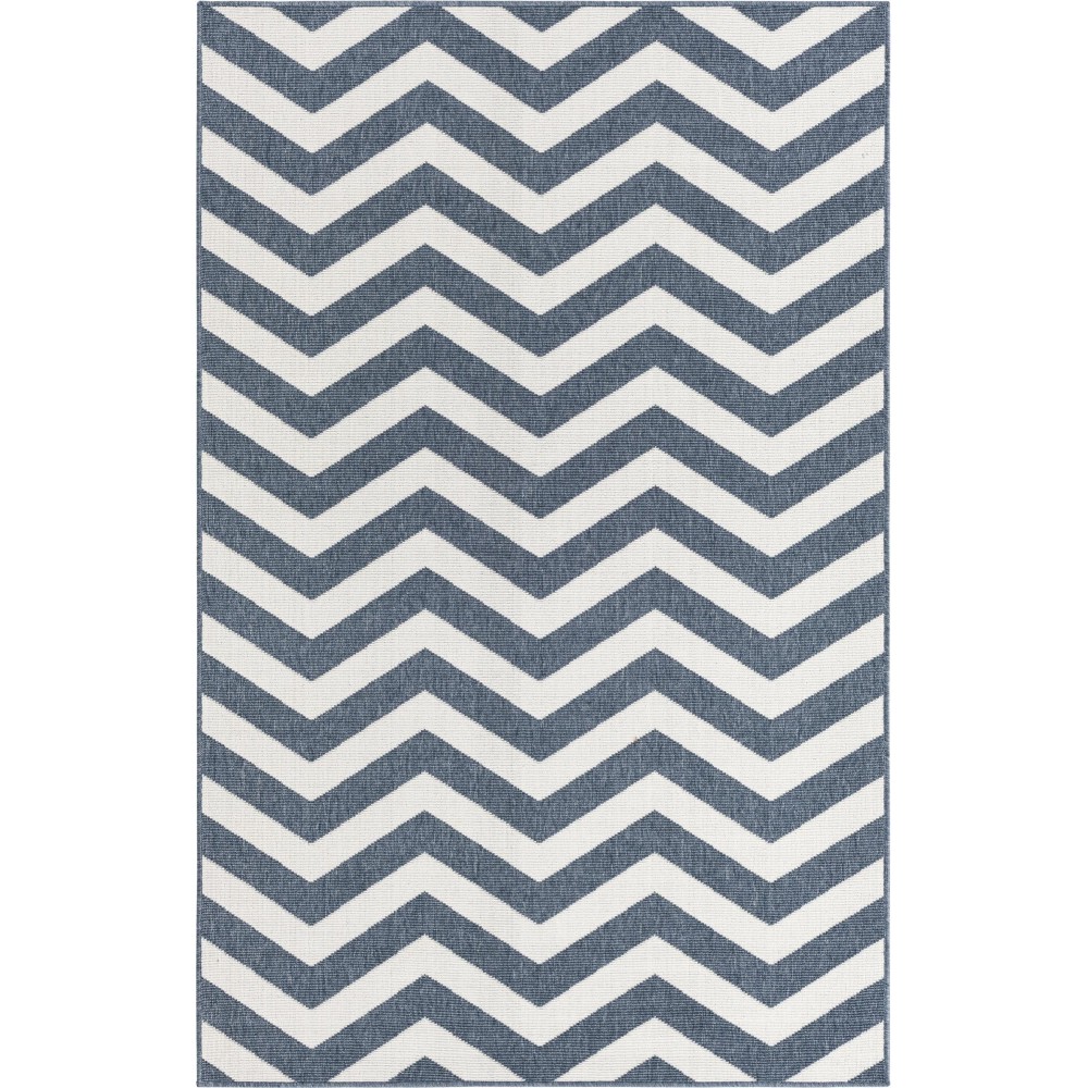 Rug Unique Loom Outdoor Coastal Navy Blue Sample 1' 3 x 1' 3 Rug Unique Loom Outdoor Coastal Navy Blue Sample 1' 3 x 1' 3