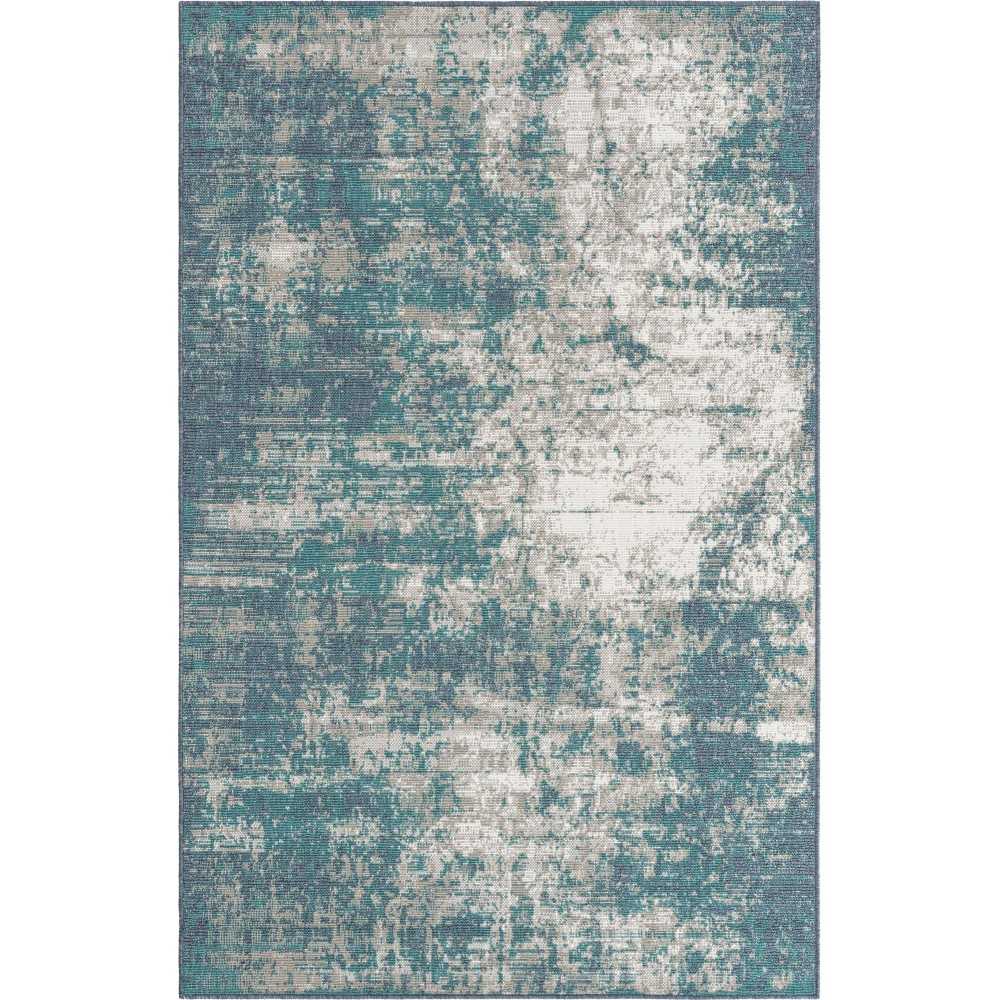 Rug Unique Loom Outdoor Coastal Blue Sample 1' 3 x 1' 3 Rug Unique Loom Outdoor Coastal Blue Sample 1' 3 x 1' 3