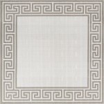 Rug Unique Loom Outdoor Coastal Ivory Square 7' 10 x 7' 10