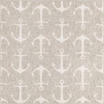 Rug Unique Loom Outdoor Coastal Gray Square 5' 3 x 5' 3