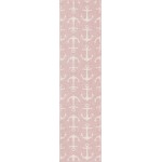 Rug Unique Loom Outdoor Coastal Pink Runner 2' 0 x 7' 10