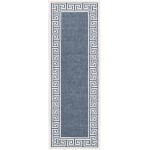 Rug Unique Loom Outdoor Coastal Navy Blue Runner 2' 0 x 6' 0