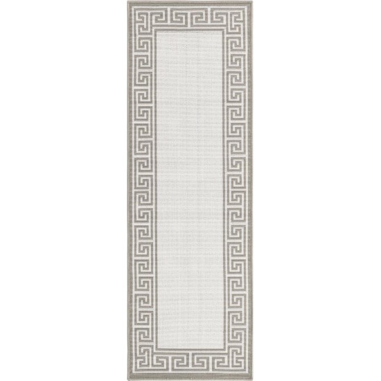 Rug Unique Loom Outdoor Coastal Ivory Runner 2' 0 x 6' 0