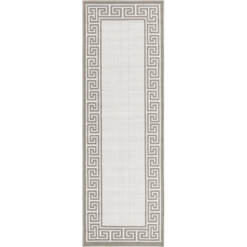 Rug Unique Loom Outdoor Coastal Ivory Runner 2' 0 x 6' 0