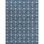 Rug Unique Loom Outdoor Coastal Blue Rectangular 10' 0 x 13' 0