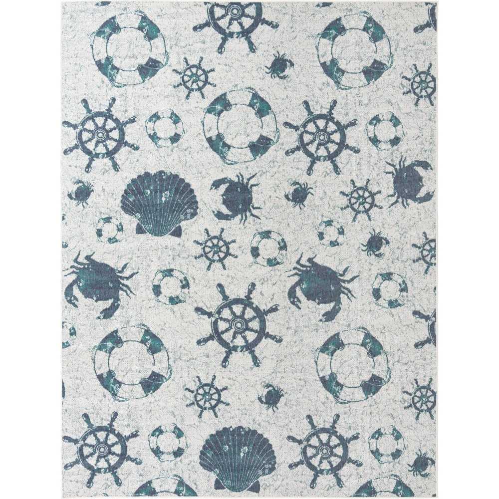 Rug Unique Loom Outdoor Coastal Ivory Rectangular 9' 0 x 12' 0 Rug Unique Loom Outdoor Coastal Ivory Rectangular 9' 0 x 12' 0