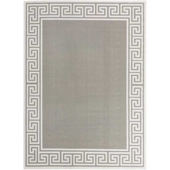 Rug Unique Loom Outdoor Coastal Gray Rectangular 9' 0 x 12' 0