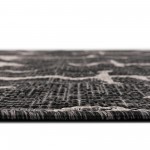 Rug Unique Loom Outdoor Coastal Charcoal Rectangular 9' 0 x 12' 0