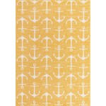 Rug Unique Loom Outdoor Coastal Yellow Rectangular 7' 10 x 11' 0