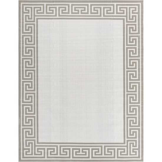 Rug Unique Loom Outdoor Coastal Ivory Rectangular 7' 10 x 10' 0